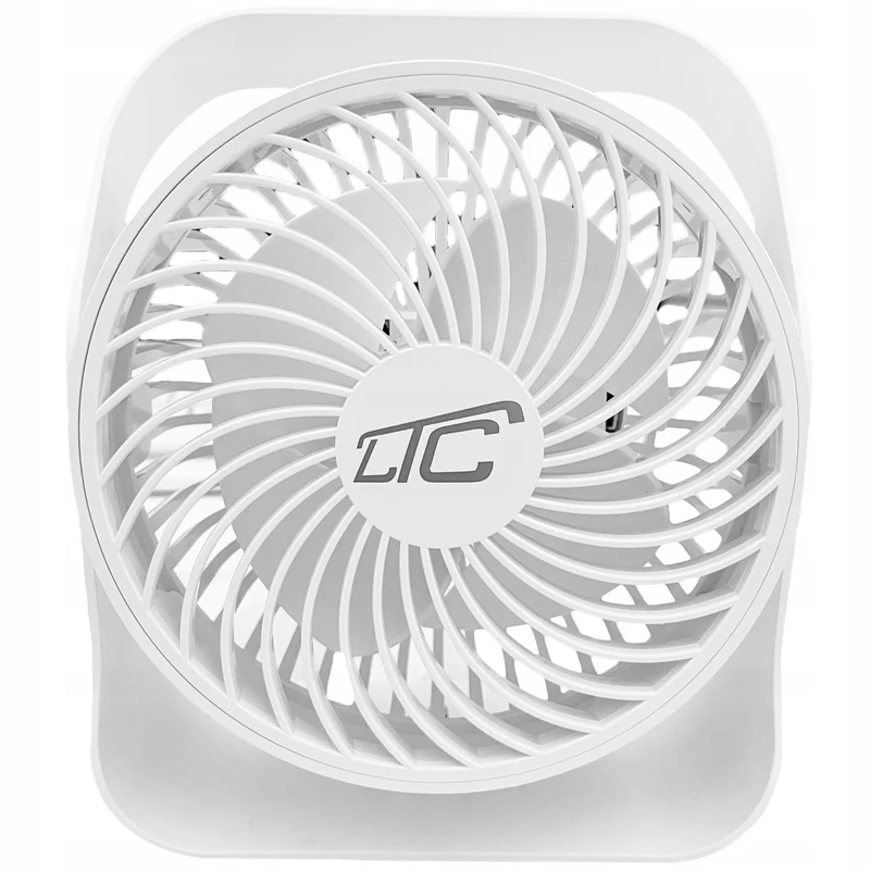 LTC LXWB16 Ventilador de escritorio inalámbrico, carga USB C, 4 niveles de velocidad, batería de 2000 mAh