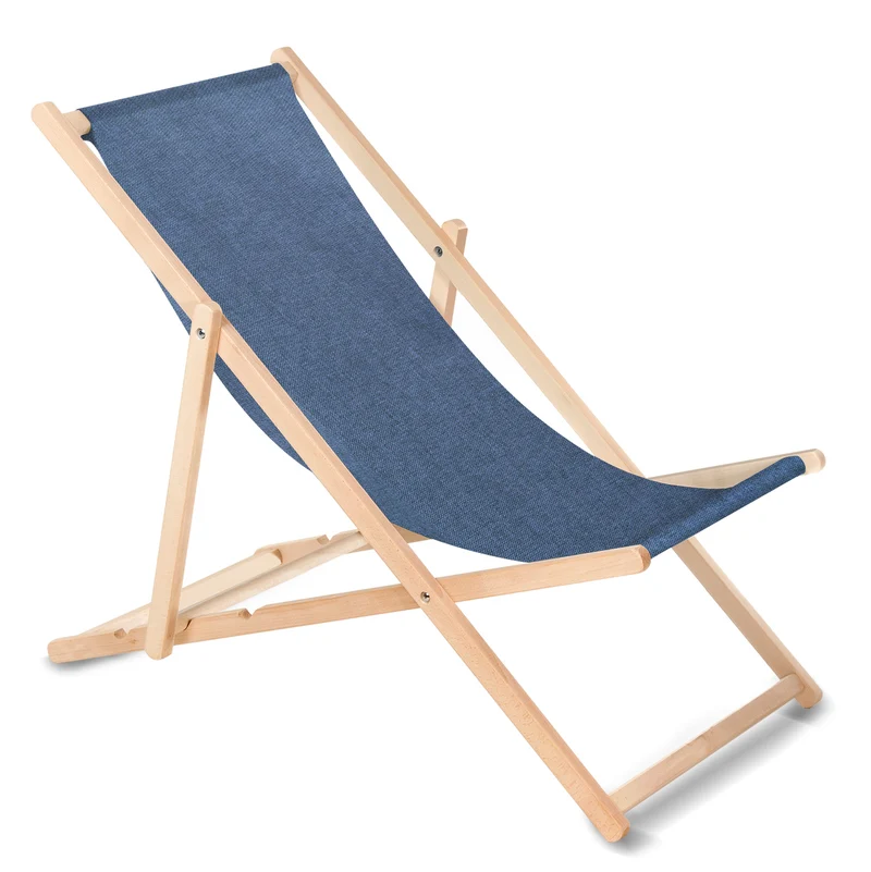 Tumbona clásica de haya GreenBlue GB183M Melange blue