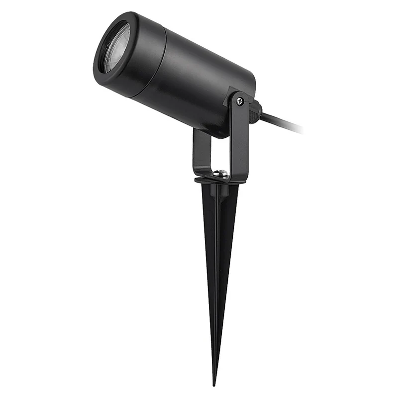 Lámpara de suelo Rabalux Krobia, IP65, color negro, casquillo GU10, máx. 4 W, 7814