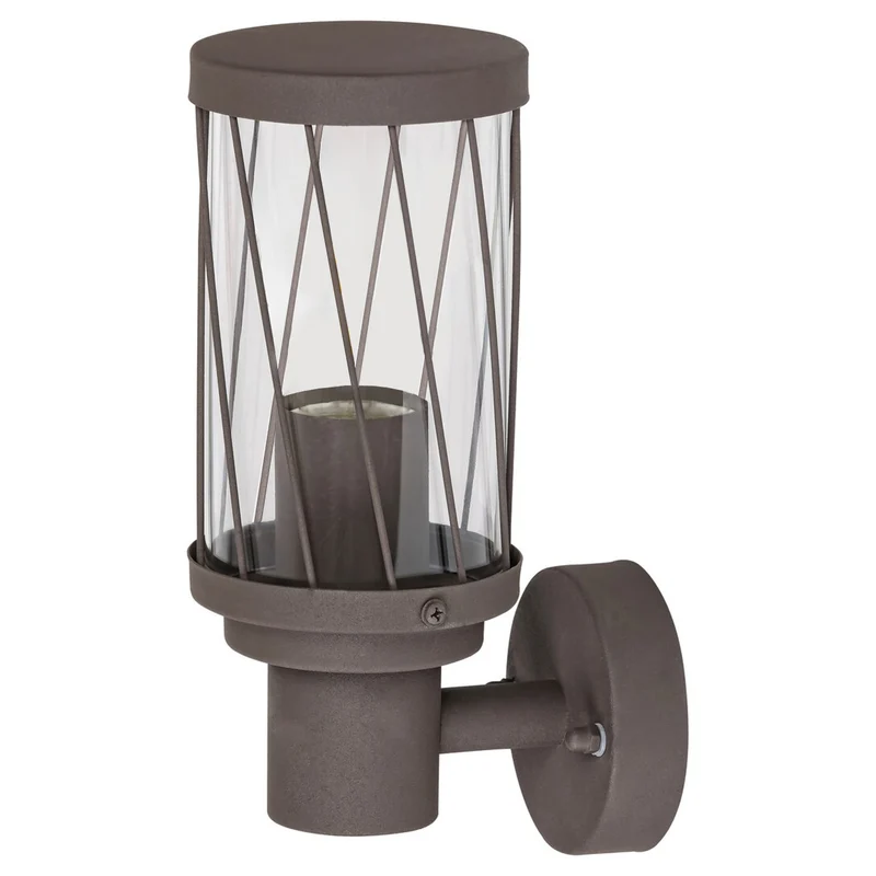 Aplique exterior Rabalux Budapest, IP44, color marrón, casquillo E27, máx. 40 W, 8888
