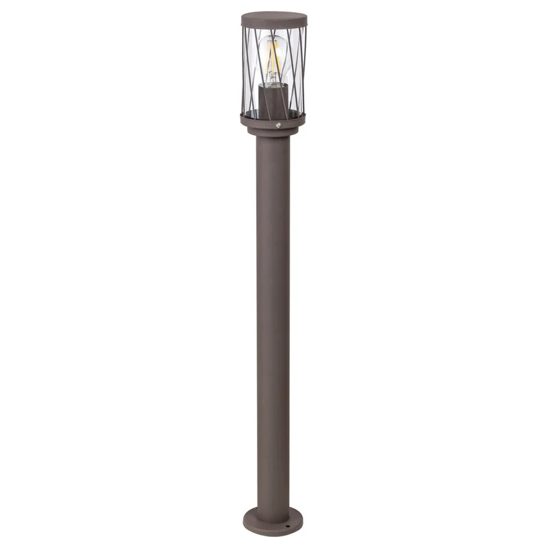 Lámpara de jardín de pie Rabalux Budapest, IP44, color marrón, casquillo E27, máx. 40 W, 8890