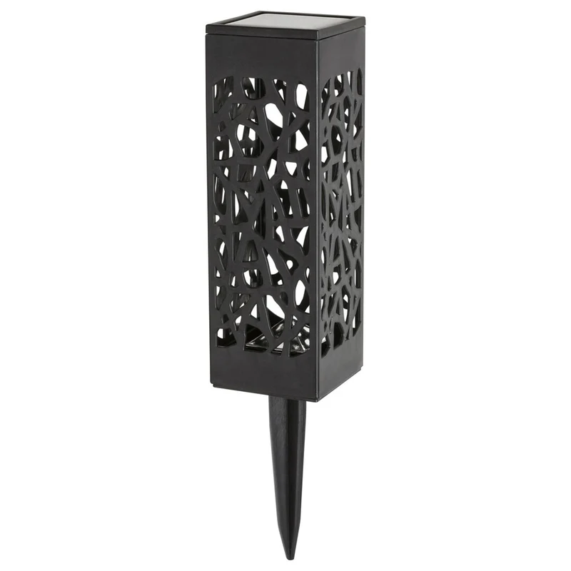 Lámpara solar Mora, 2 lm, grado de protección IP23, color negro, LED de 0,16 W, 8949