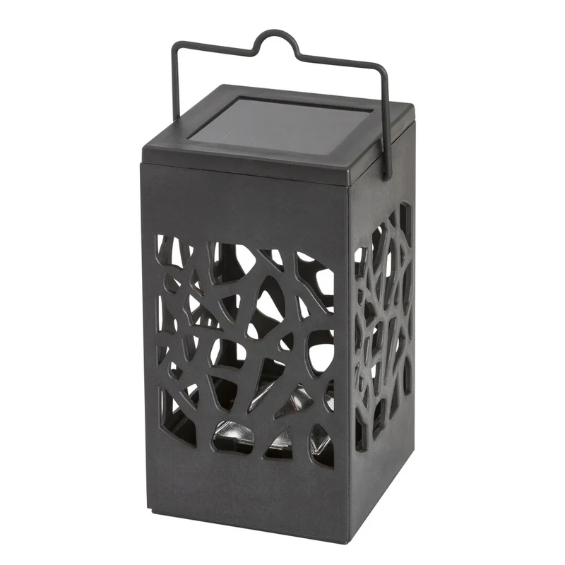 Lámpara solar Mora, 1 lm, grado de protección IP23, color negro, LED de 0,07 W, 8948
