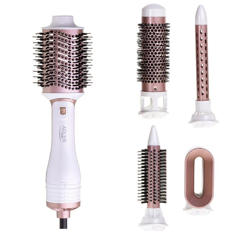 Adler AD 2027 Rizador de Pelo, Secador 5 en 1, 1200 W, 5 accesorios