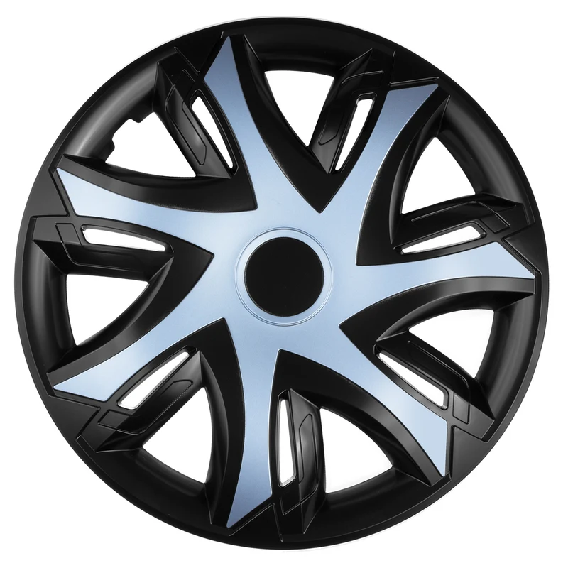Juego de 4 tapones de llanta NRM, N-Power, 15", negro azul
