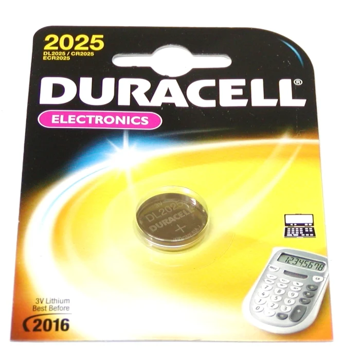 CR-2025 batería de litio DURACELL DL2025 / CR2025 3V