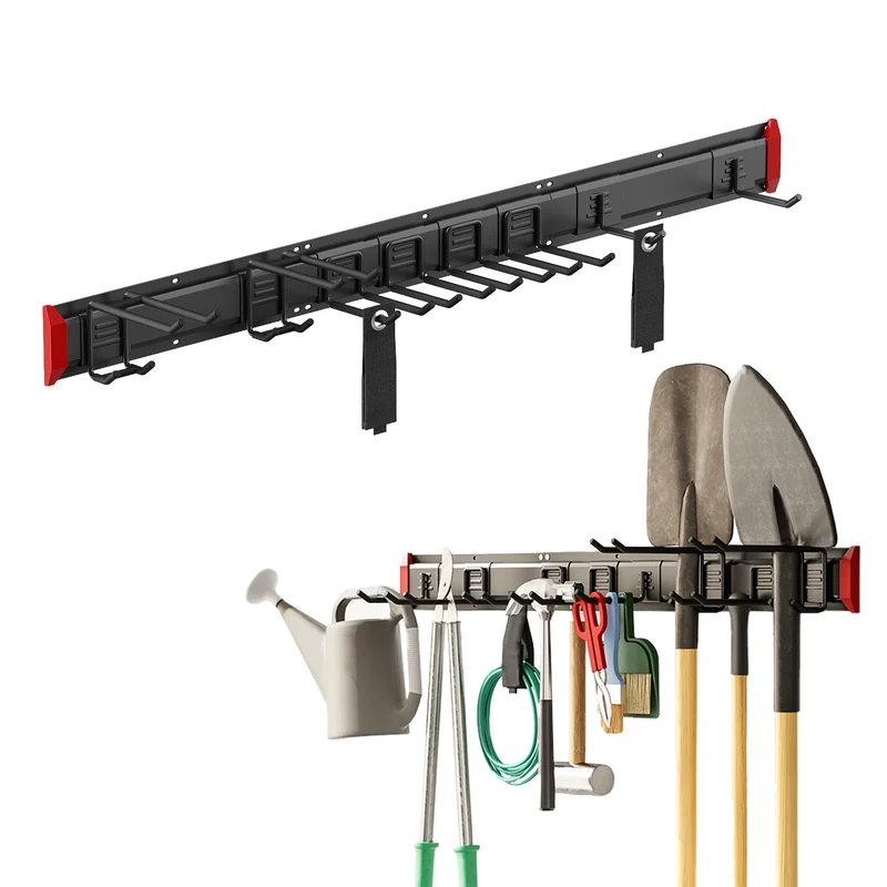 Organizador de pared para herramientas Maclean, de acero, carga máxima de 228 kg, anchura de 1222 mm, MC-179