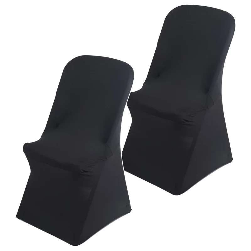 Funda para silla de catering negra GreenBlue, 88 x 50 x 45 cm, spandex, GB373, 2 unidades