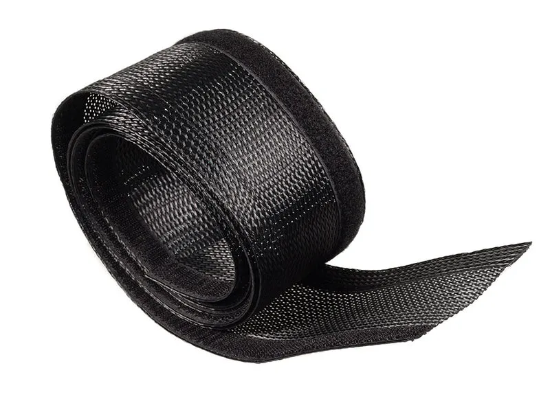 Organizador de cables con velcro 1,8m 85mm, tubo protector flexible Maclean MCTV-675