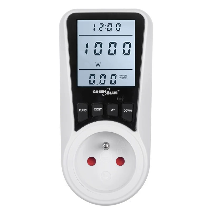 Medidor de costes de energía Medidor de electricidad Consumo de energía Medidor de electricidad Vatímetro