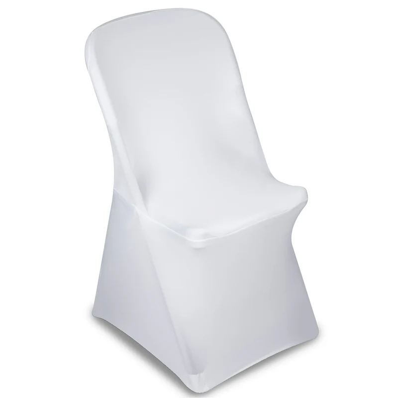 Funda para silla de catering verde-azul blanca, 88x50x45cm, Spandex, GB374