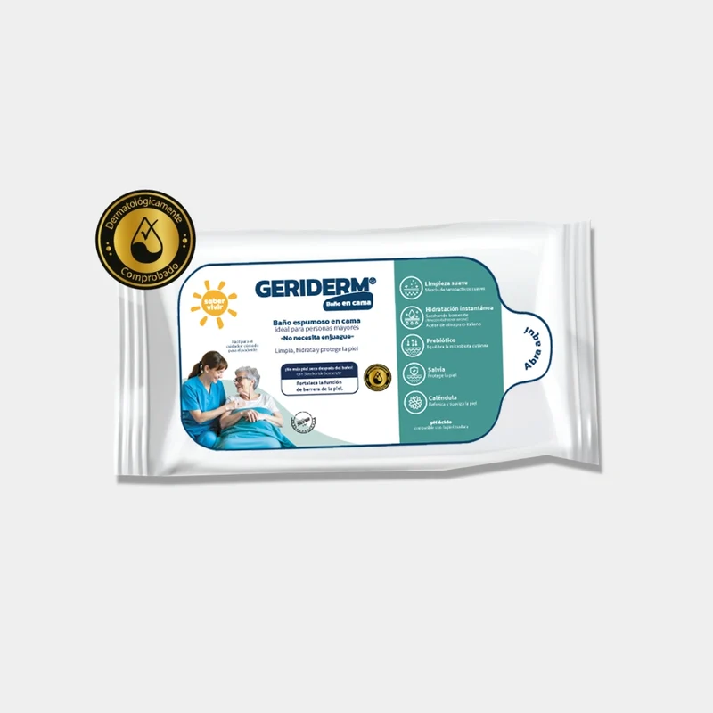 Geriderm Baño en cama X 10 unidades