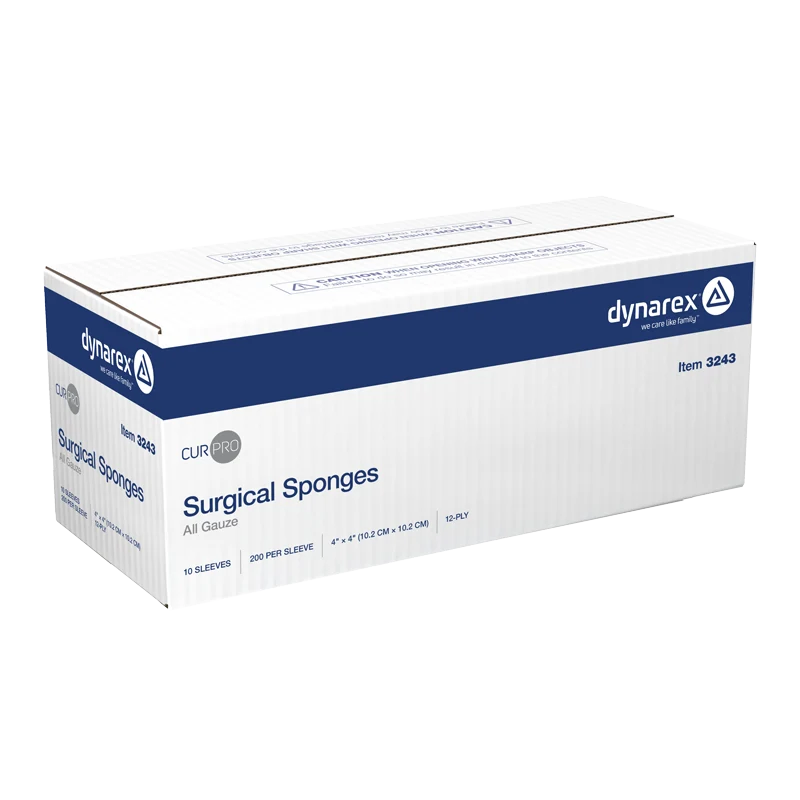 Esponja de gasa quirúrgica estéril CurPro – Código 3343