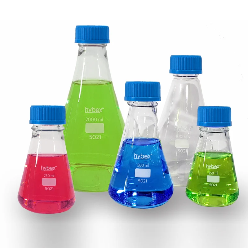 Benchmark Scientific® hybex™ Threaded Erlenmeyer Flasks w/GL45 Cap, B3220