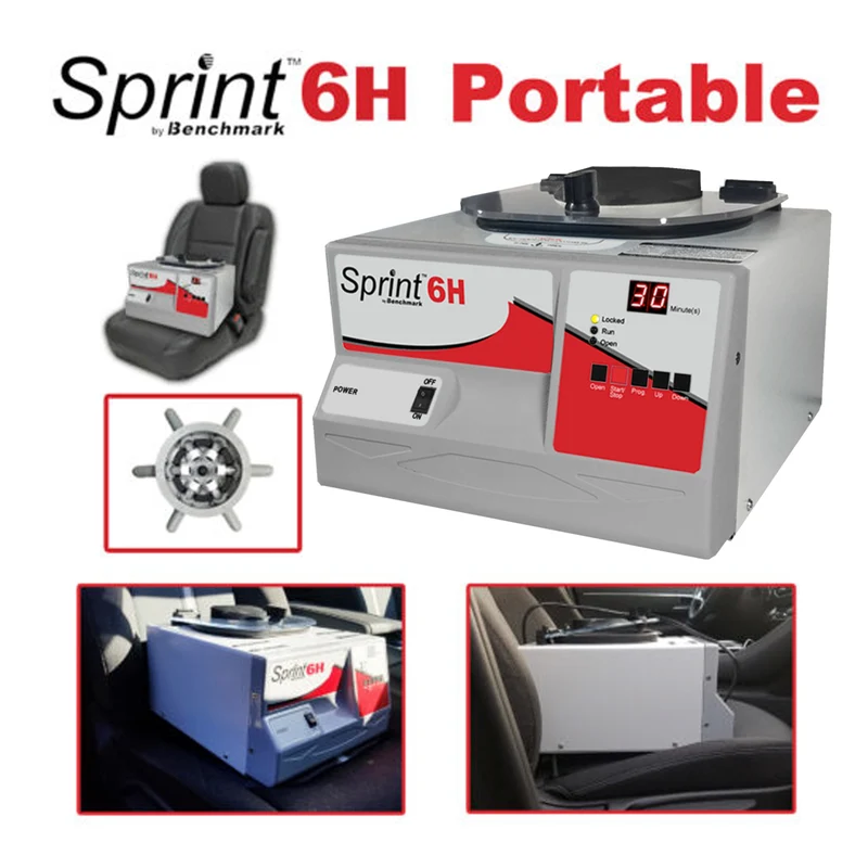 Benchmark Scientific® Sprint™ 6H Centrifuge w/Portable Kit, 6 x 10ml Swing-out Rotor, C5000-6H-PT
