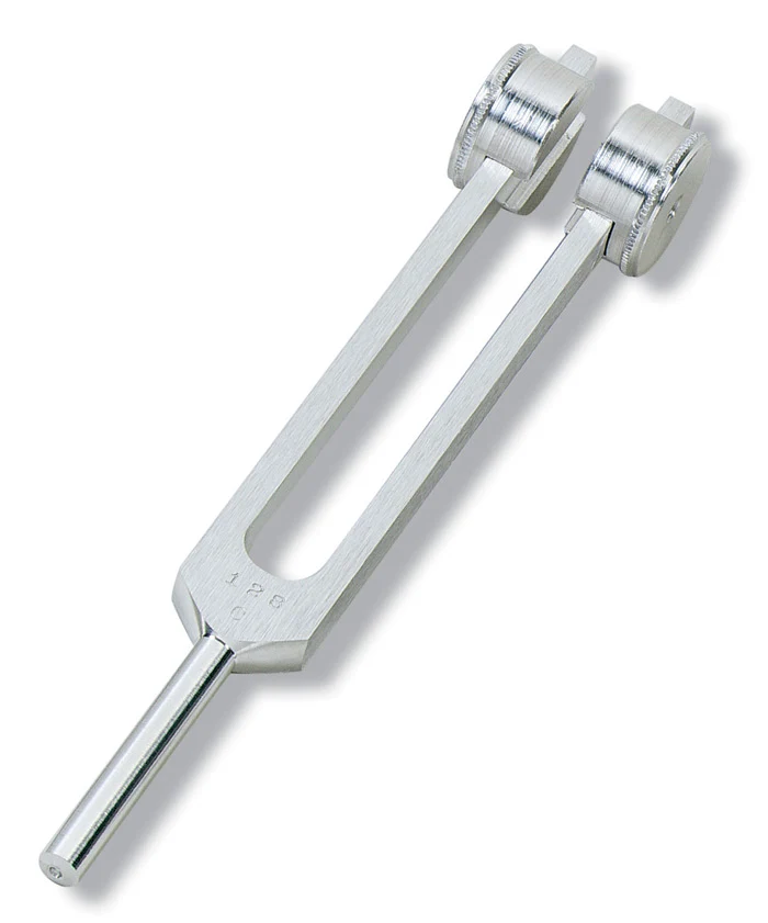 Diapasón clínico de 128 Hz con pesas de aluminio – C-128