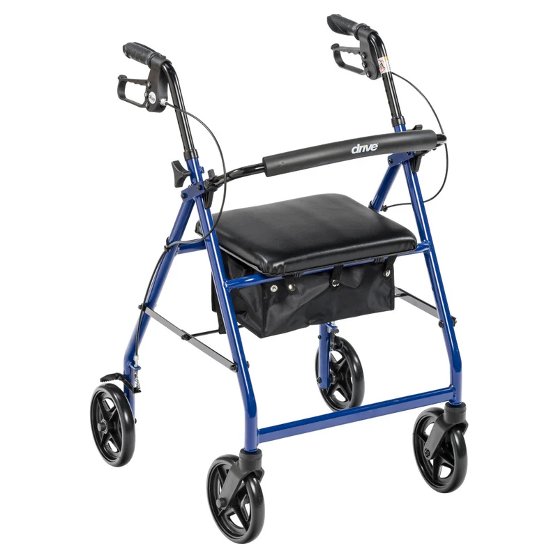 Andador de aluminio con ruedas Drive Medical – R728BL