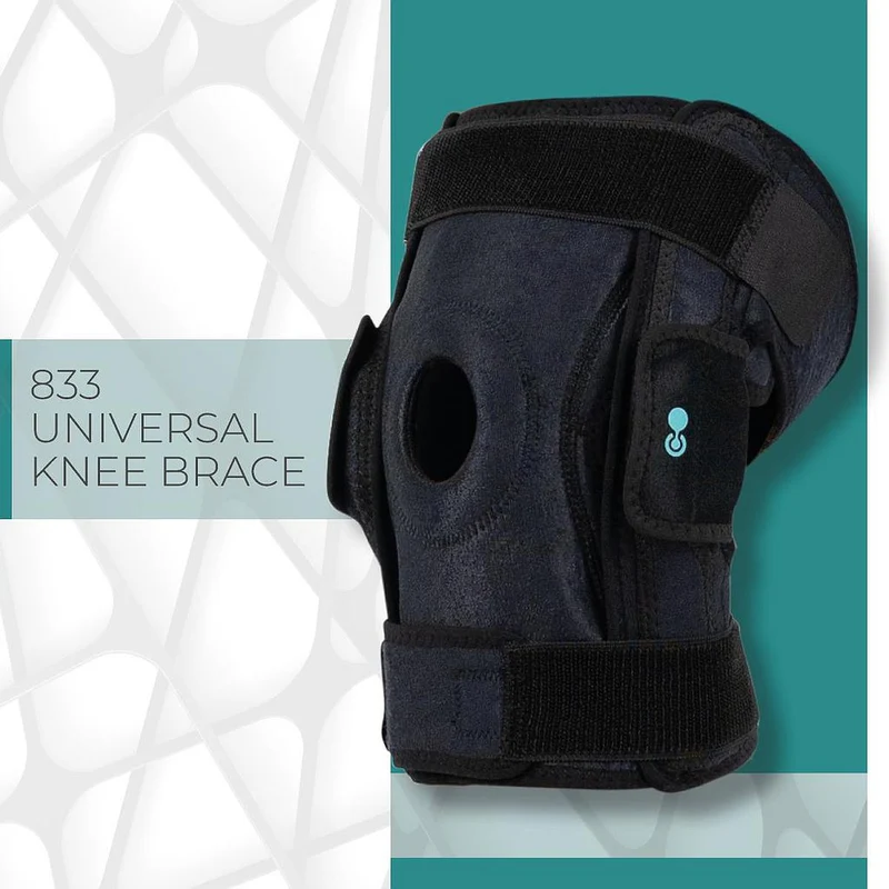 Rodillera universal con bisagras Coretech – 833 SUP3046BLK