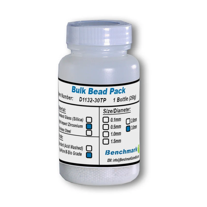 Benchmark Scientific® 3mm Triple Pure Zirconium Beads, 300g, D1132-30TP
