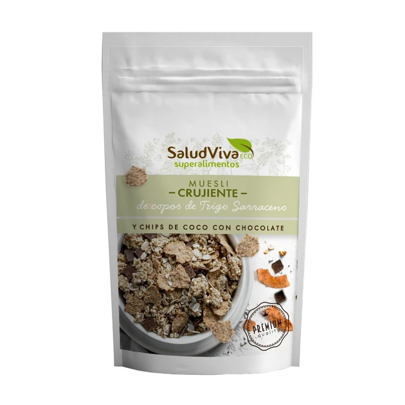 Muesli Crujiente TS Chips Coco y Chocolate · Salud Viva · 300 gramos
