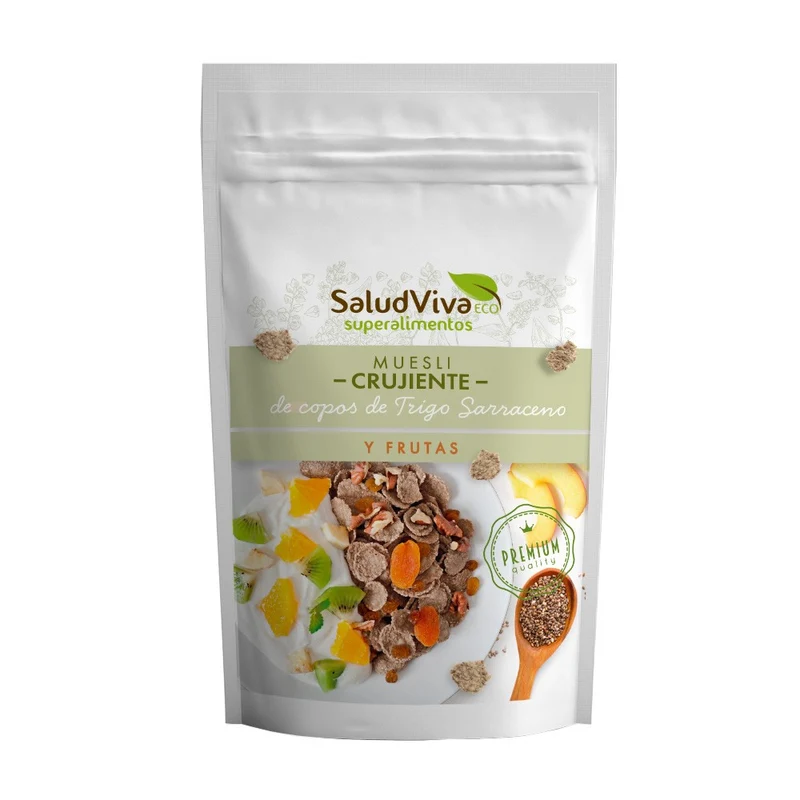 Muesli Crujiente TS y Fruta · Salud Viva · 330 gramos