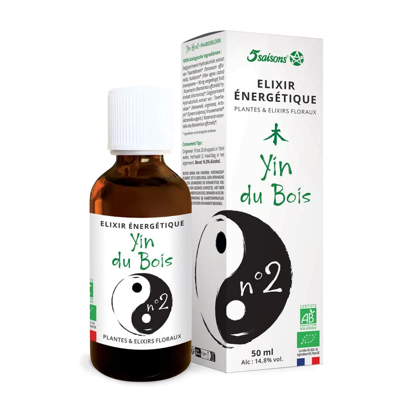 Elixir Energético Nº2 Yin de la Madera · 5 Saisons · 50 ml