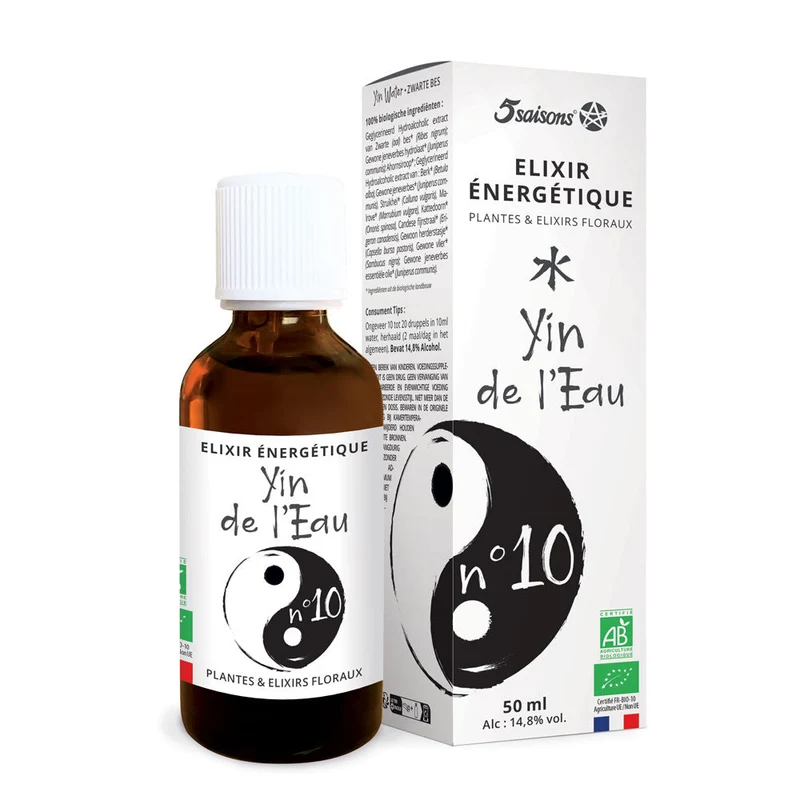 Elixir Energético Nº10 Yin del Agua · 5 Saisons · 50 ml