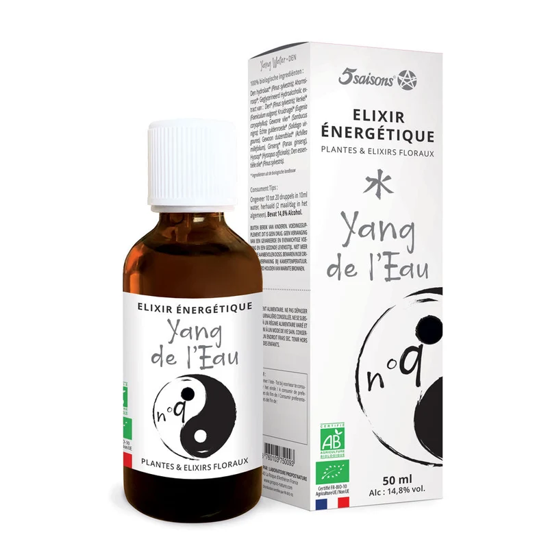 Elixir Energético Nº9 Yang del Agua · 5 Saisons · 50 ml