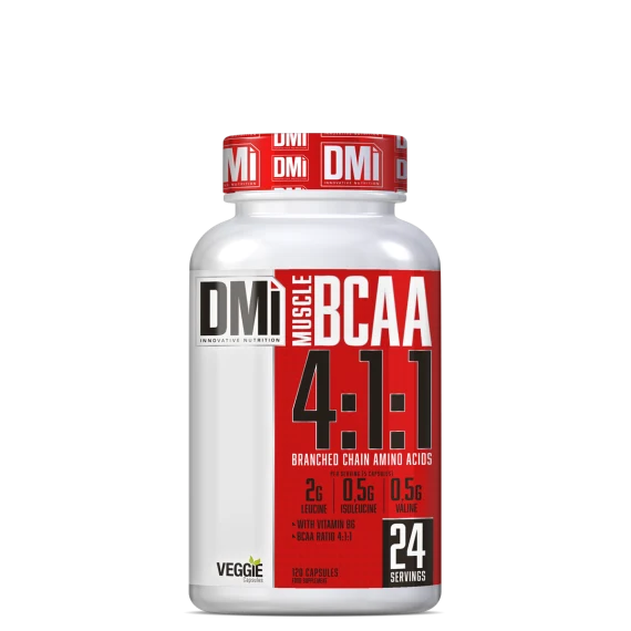 BCAA Muscle 4:1:1 · DMI Nutrition · 120 cápsulas