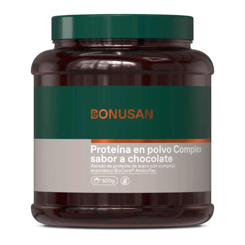 Proteína en Polvo Complex Sabor Chocolate · Bonusan · 500 gramos