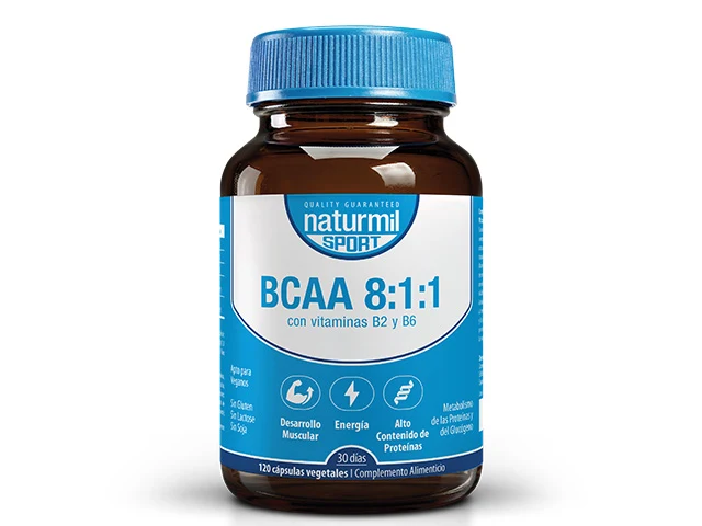 BCAA 8:1:1 · Naturmil · 120 cápsulas