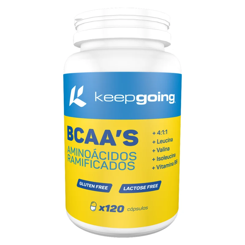 Aminoácidos Ramificados BCAA’s · Keepgoing · 120 cáps.