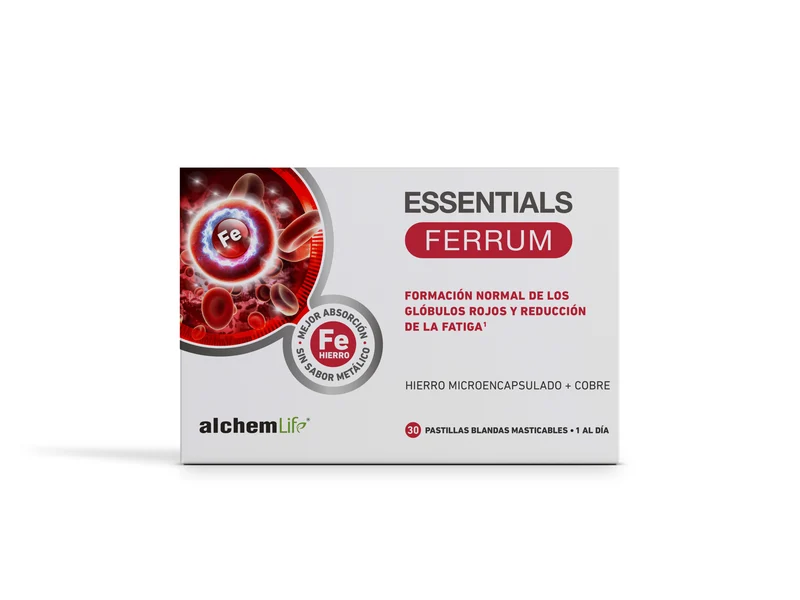 Essentials Ferrum · AlchemLife · 30 pastillas masticables