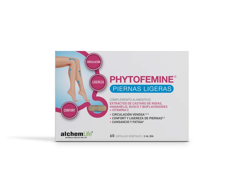 Phytofemine Piernas Ligeras · AlchemLife · 60 cápsulas