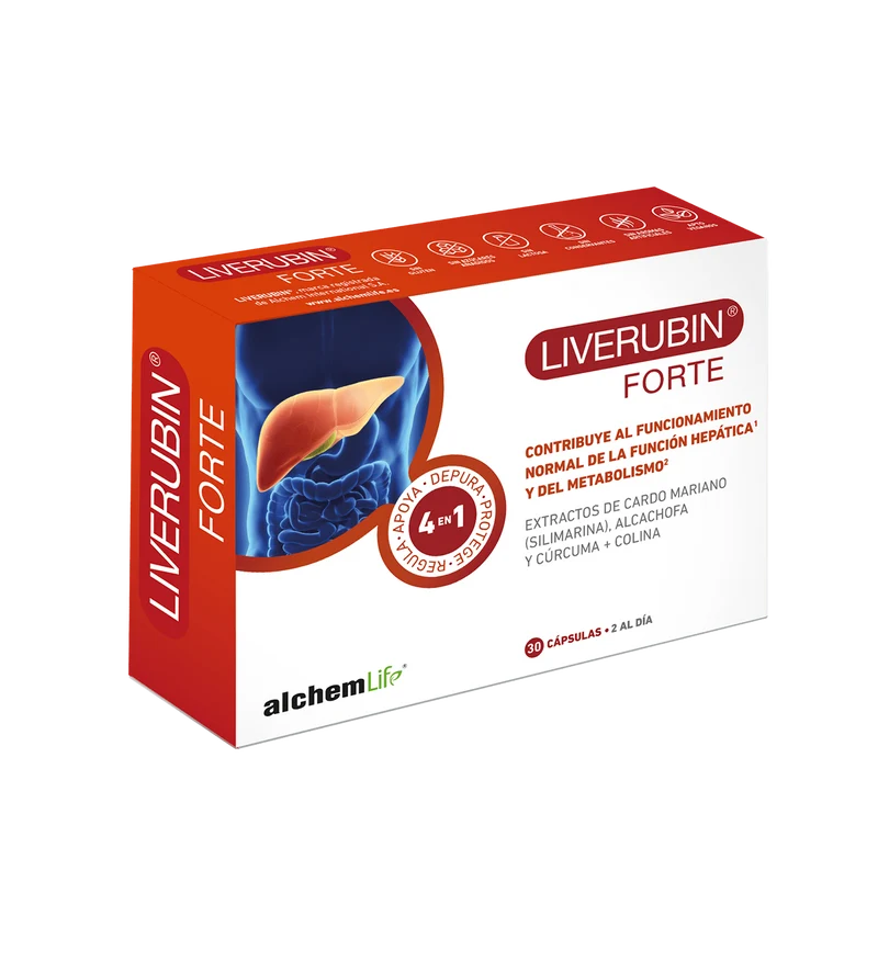 Liverubin Forte · AlchemLife · 30 cápsulas
