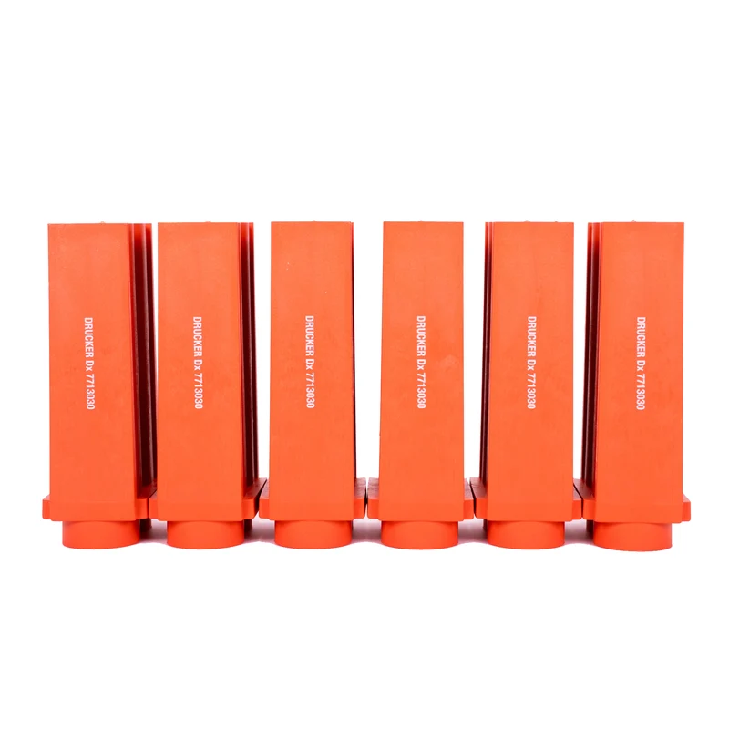 Drucker® Tube Holder, 100Mm X 2 Place, Flat Sides, Printed, Pack Of 6, 7713030K