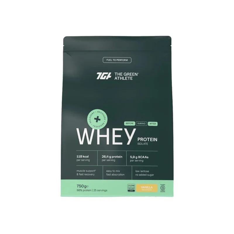 Whey Protein Isolate Natural Vanilla Flavour · The Green Athlete · 750 g