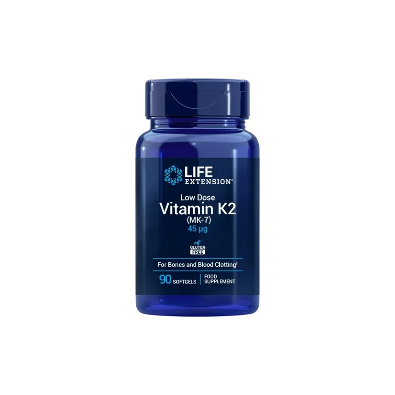 Low-Dose Vitamin K2 (MK-7) 45 mcg · Life Extension · 90 perlas
