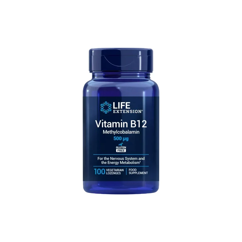 Vitamin B12 500 mcg · Life Extension · 100 perlas