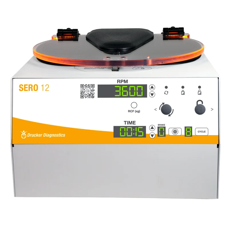 Drucker® Diagnostics SERO 12 Blood Banking Centrifuge w/12 x 10ml Horizontal Rotor, 00-483-009-001