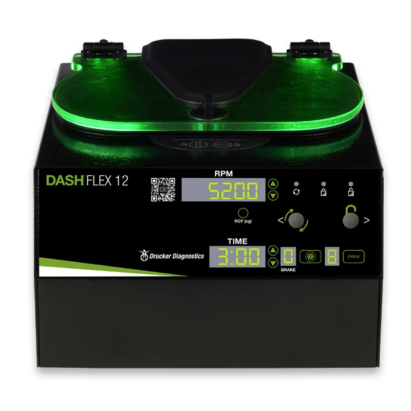Drucker® Diagnostics DASH Flex 12 Centrifuge w/12 x 10ml Rotor, 00-183-009-000