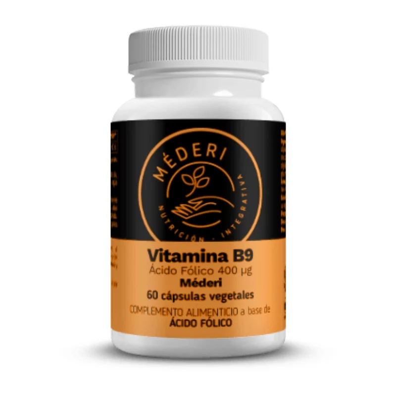 Vitamina B9 Ácido Fólico · Mederi · 60 cápsulas