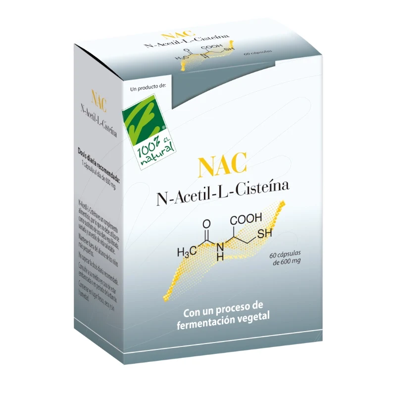 NAC · 100% Natural · 60 cápsulas