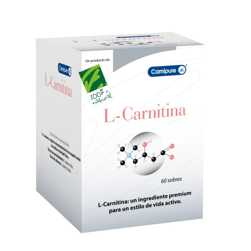 L-Carnitina · 100% Natural · 60 sobres