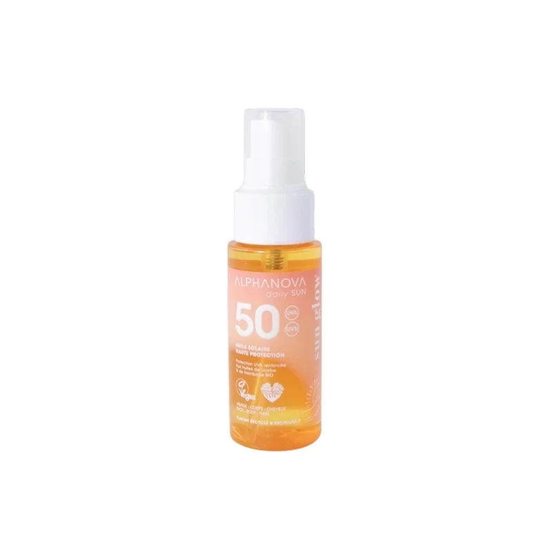 Aceite Solar SPF50 Daily Sun Formato Viaje · Alphanova · 50 ml