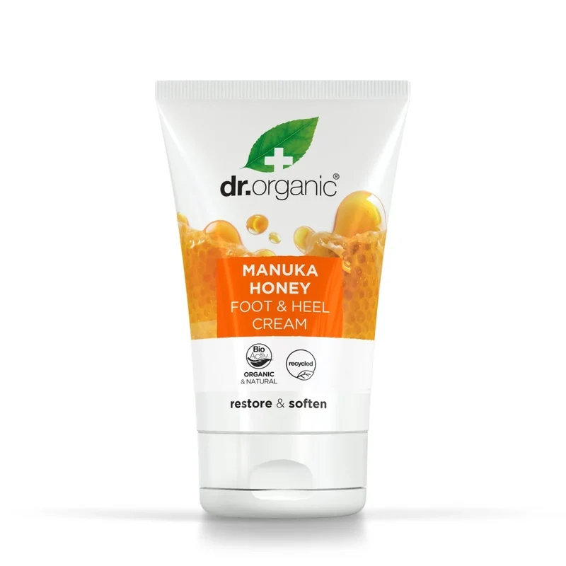 Crema para Pies y Talones Miel de Manuka · Dr Organic · 125 ml