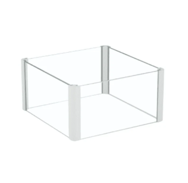 Radwag® Glass Made Draft Shield, 128mm x 128mm, WX-002-0012