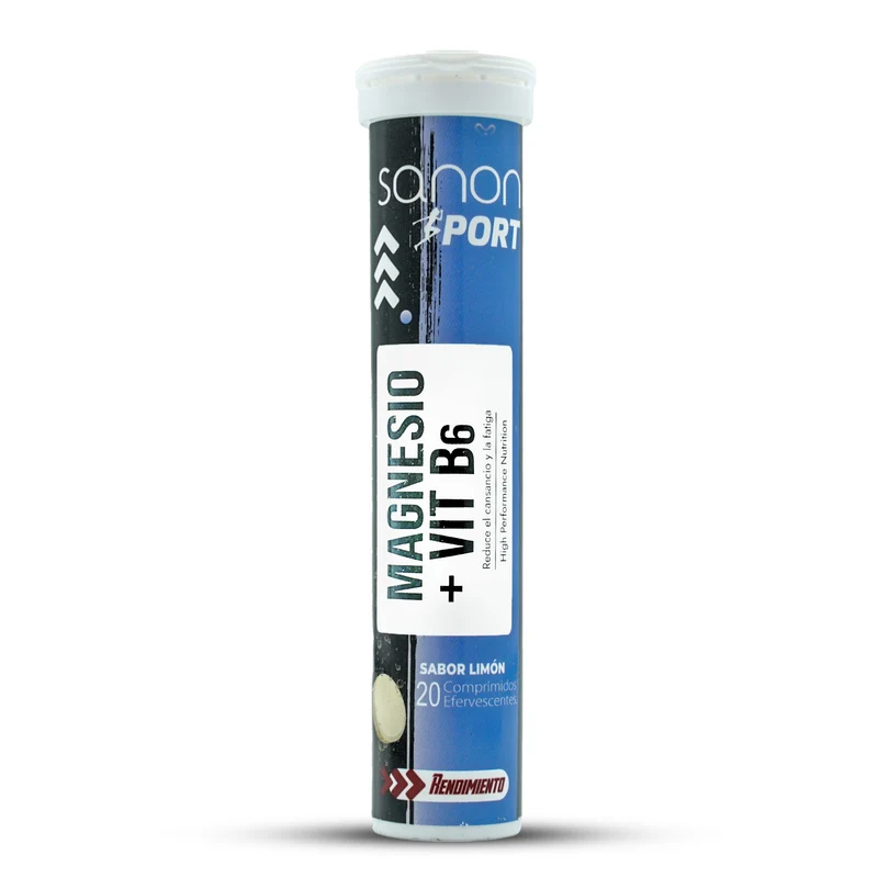 Magnesio + Vitamina B6 · Sanon Sport · 20 comprimidos efervescentes