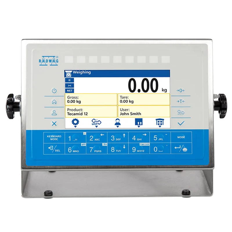 Radwag® PUE HX7 Stainless Steel Weighing Terminal, 7" Color Touch Display, WX-008-0158