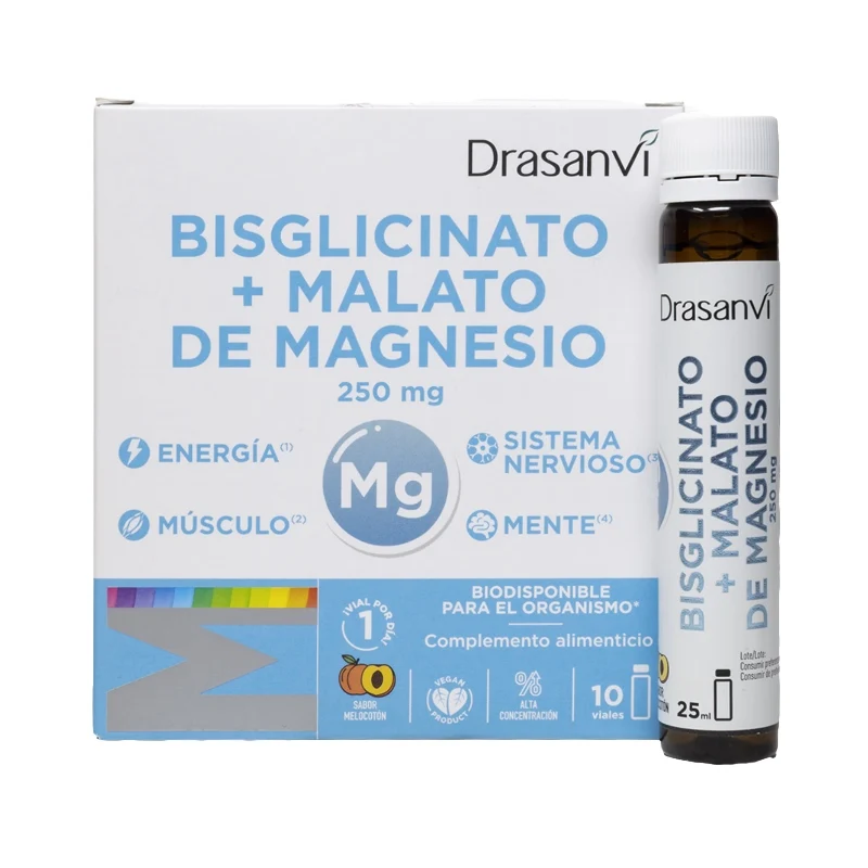 Bisglicinato de Magnesio y Malato de Magnesio · Drasanvi · 10 viales